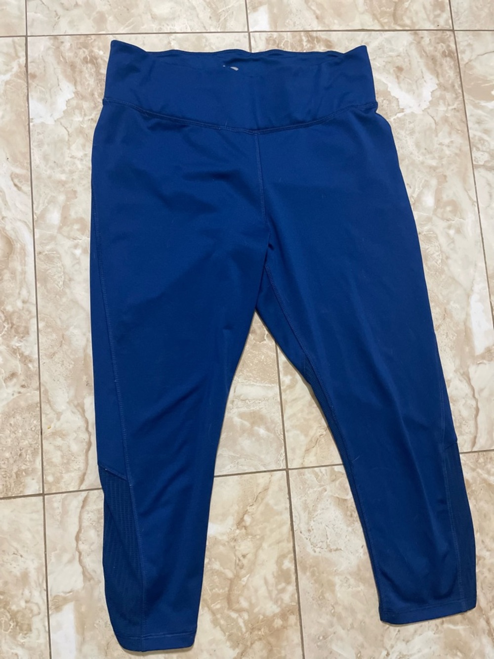 Womanβs' Navy Athletic Capri Leggings